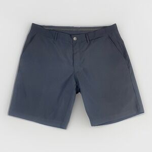 Primo Golf Shorts Mens Size 38 Gray Performance Stretch 9" Inseam Zip Pocket